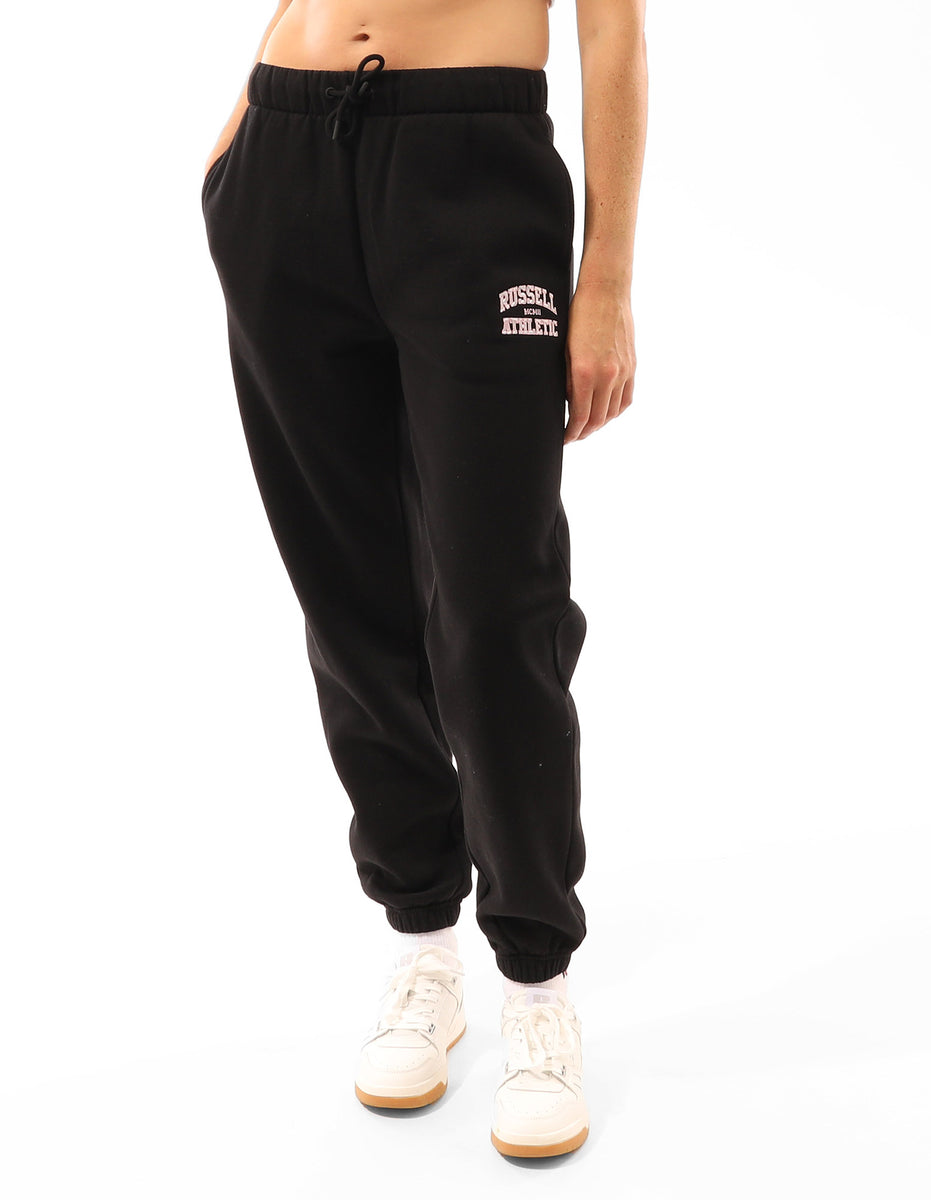 Russell Athletic Seattle Arch Baggy Women Track pants Black | DRCXF-8259