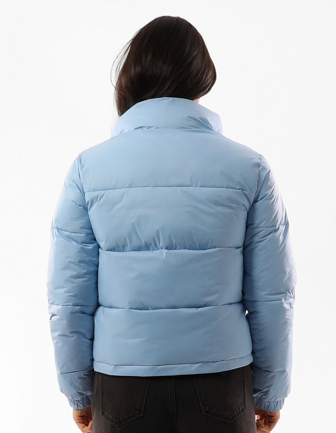 Russell Athletic Seattle Sea Cropped Women Puffer Jacket Blue | XURAI-1389