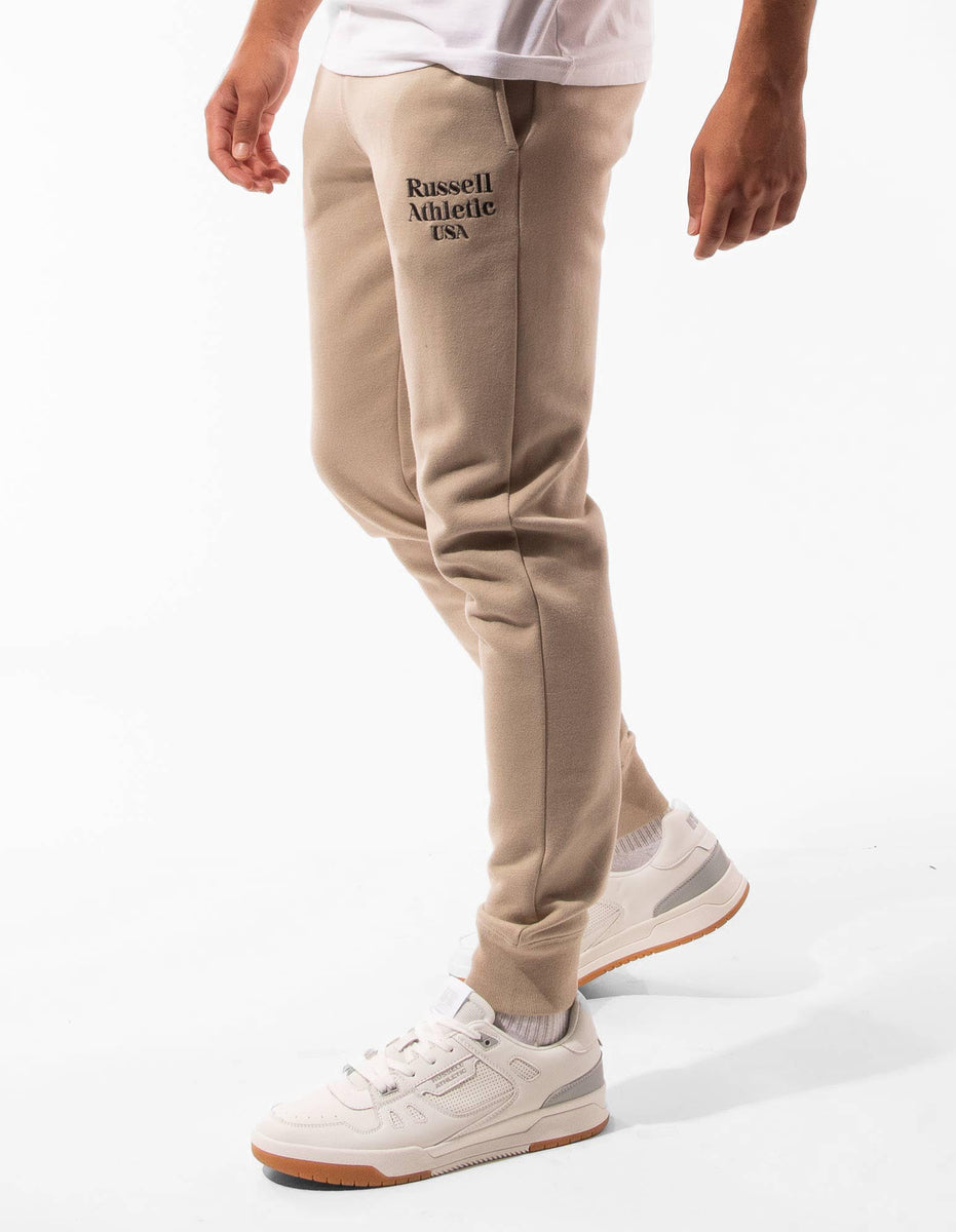 Russell Athletic Serif Men Track pants Khaki | BHKXI-4267