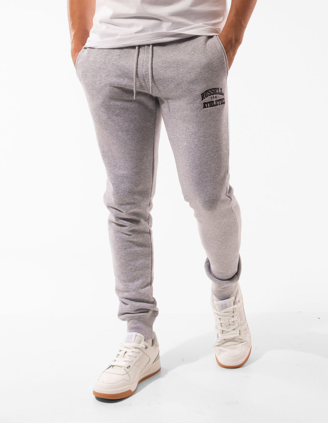 Russell Athletic Sierra Men Track pants Grey | XQBZP-4231