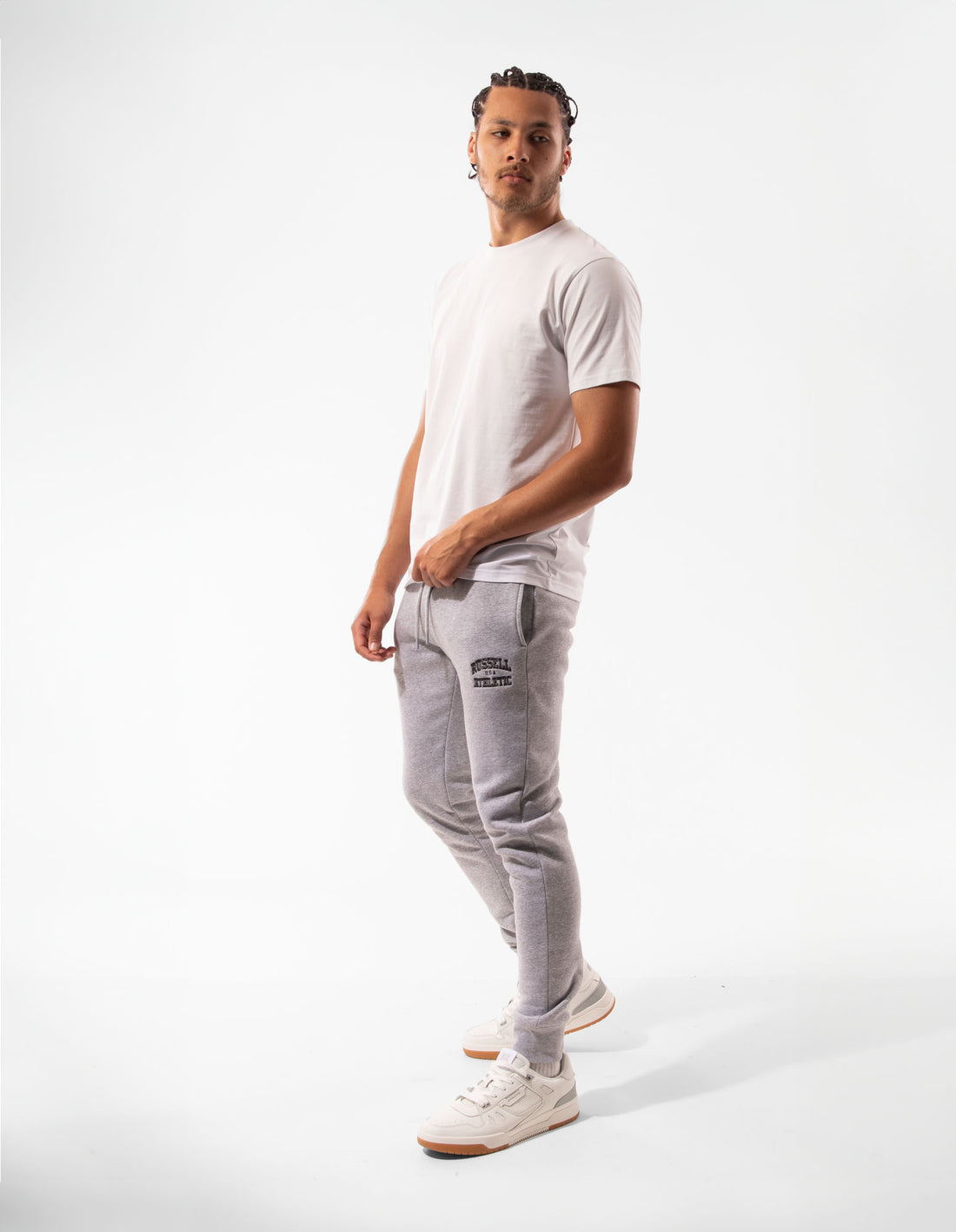 Russell Athletic Sierra Men Track pants Grey | XQBZP-4231