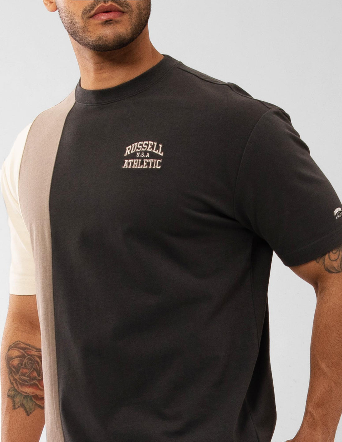 Russell Athletic Tri Panel Men T Shirts Multicolor | OKZLQ-9675