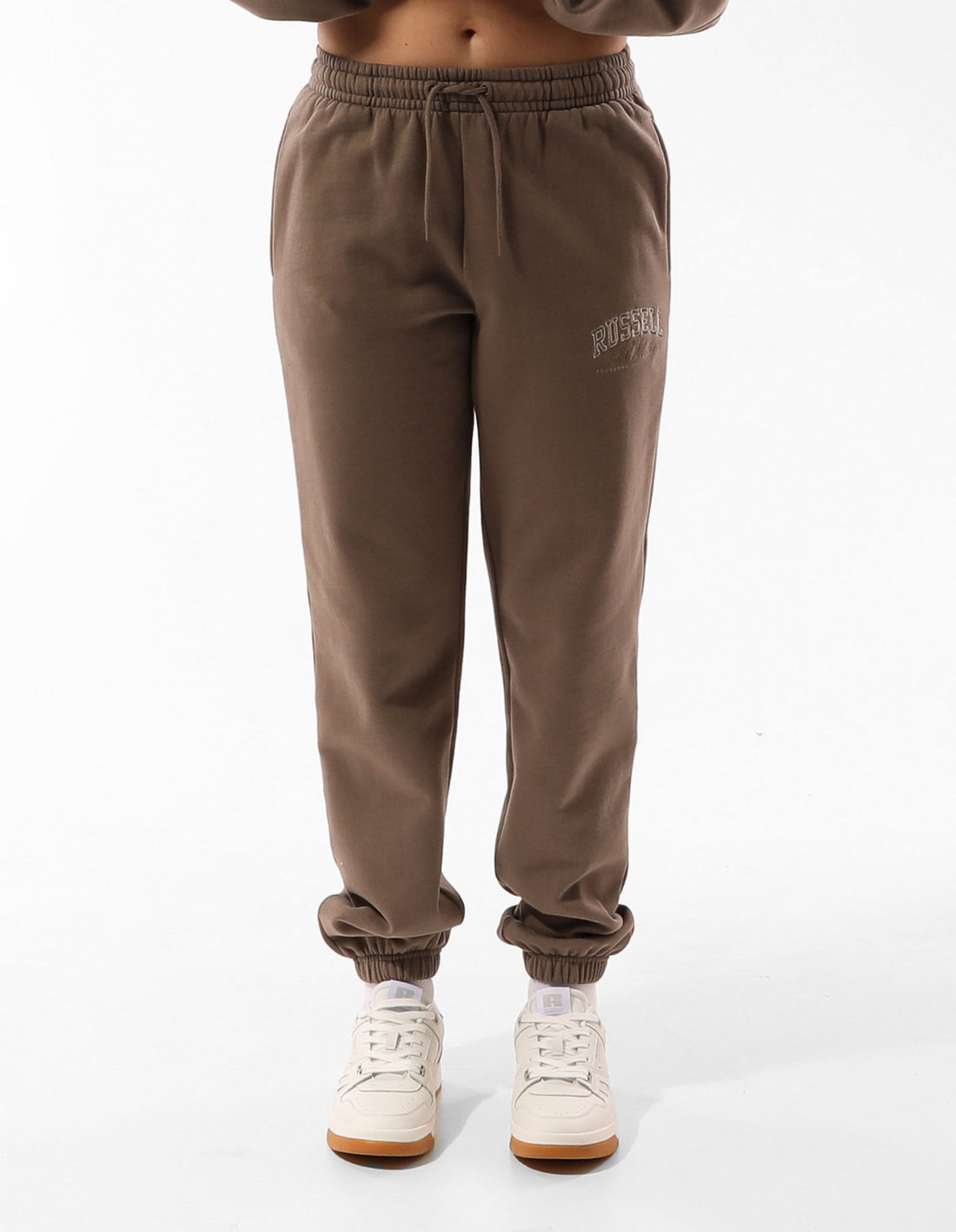 Russell Athletic Tribeca Semi Baggy Women Track pants Beige | JIQFY-9436