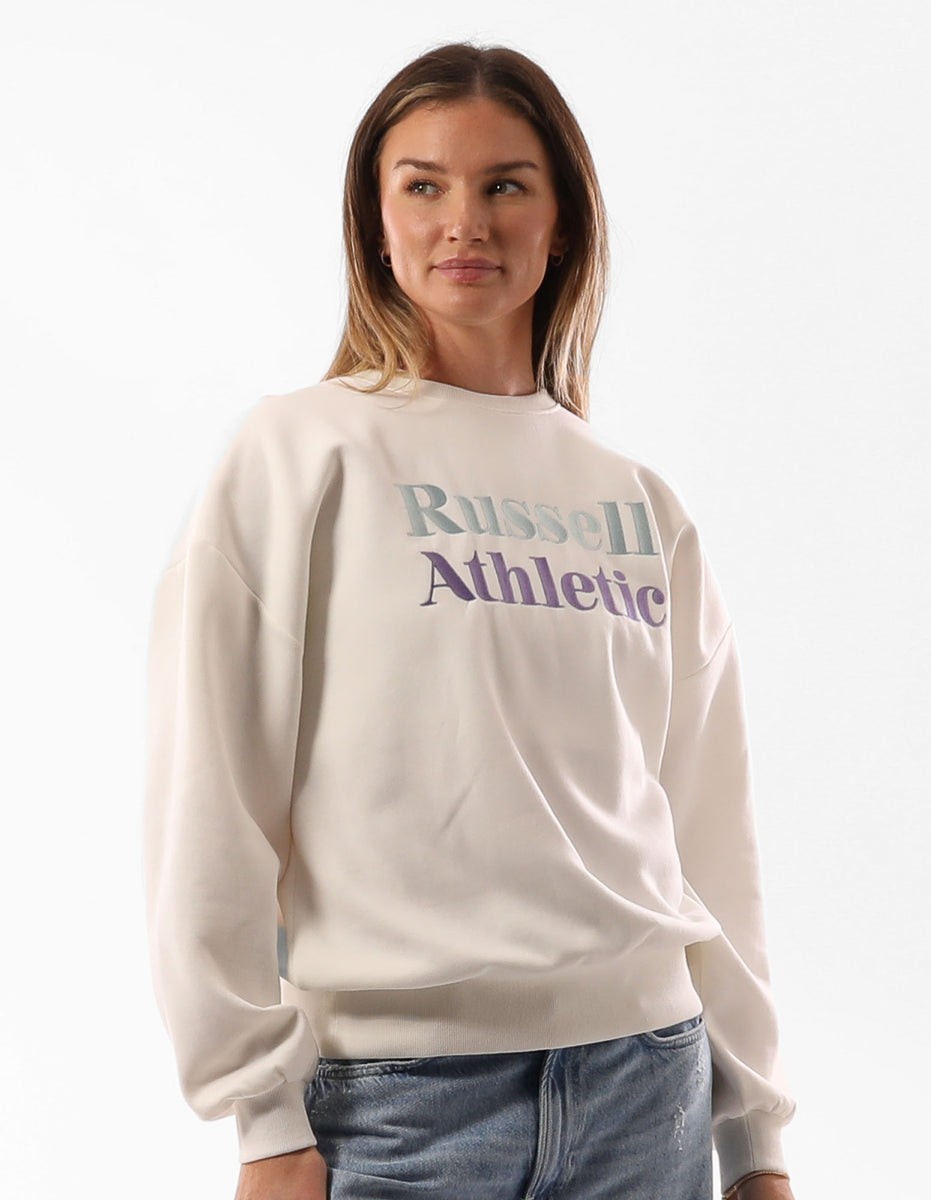 Russell Athletic Two Women Crew Neck Sweaters Beige | BVHND-7492