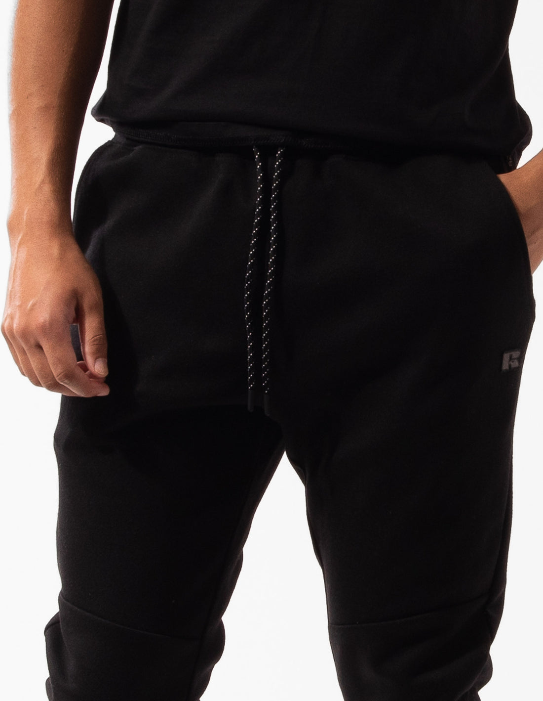 Russell Athletic Typhoon Men Track pants Black | EJXVF-6192