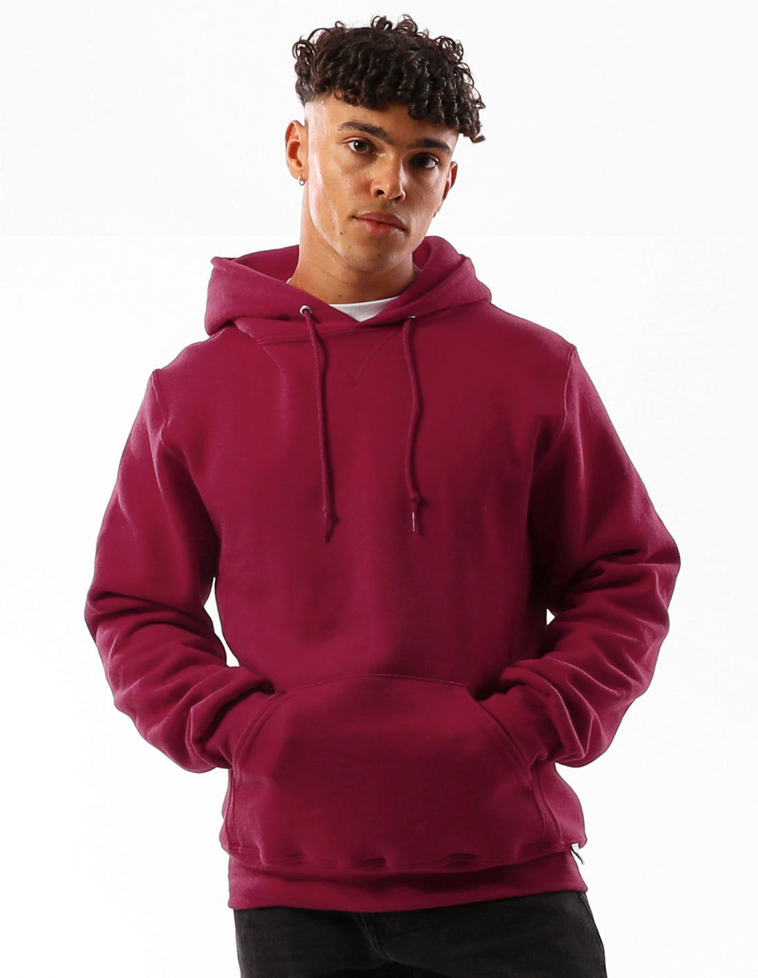 Russell Athletic Unisex Dri Men Hoodie Burgundy | WXAND-5267