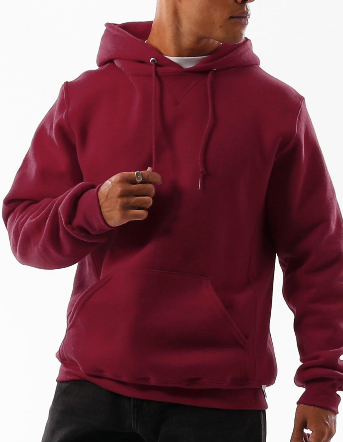 Russell Athletic Unisex Dri Men Hoodie Burgundy | WXAND-5267