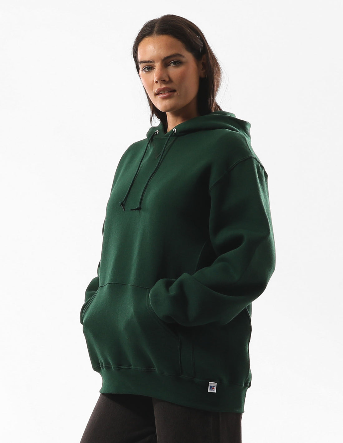 Russell Athletic Unisex Dri Men Hoodie Dark Green | YZBQG-9681