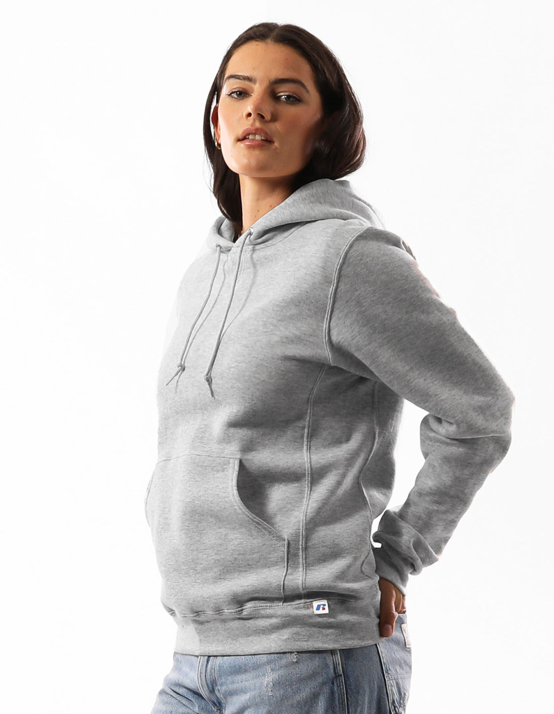 Russell Athletic Unisex Dri Men Hoodie Grey | JQVUP-2394