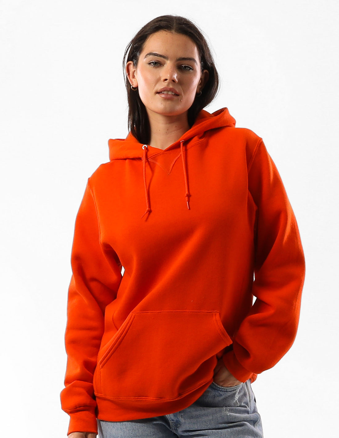 Russell Athletic Unisex Dri Men Hoodie Orange | YBDOL-9086