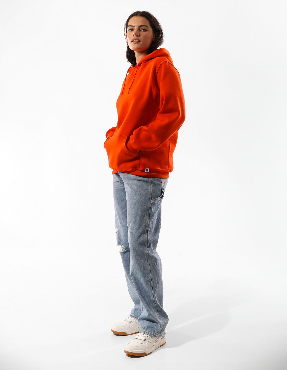 Russell Athletic Unisex Dri Men Hoodie Orange | YBDOL-9086