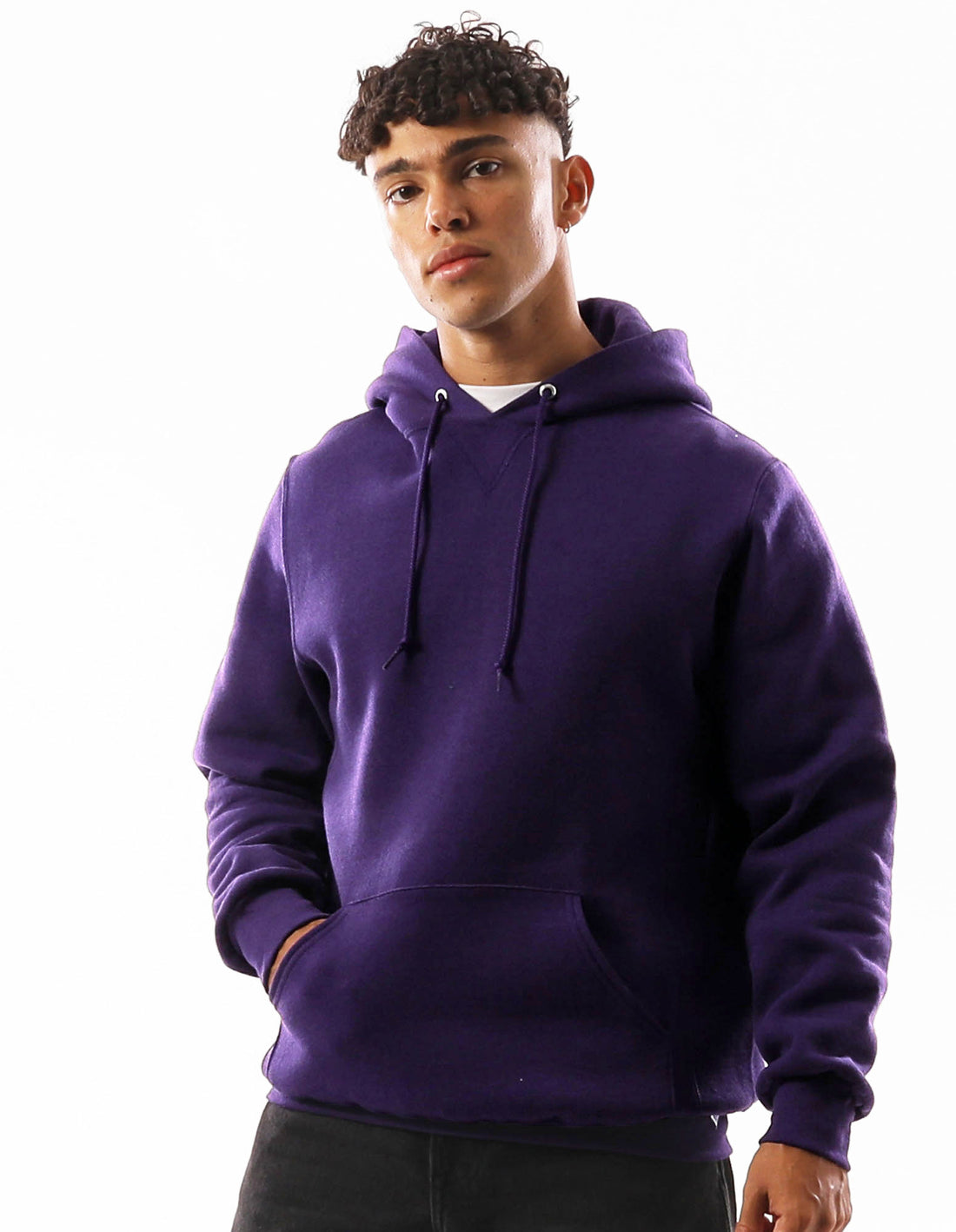 Russell Athletic Unisex Dri Men Hoodie Purple | KGVSN-9786