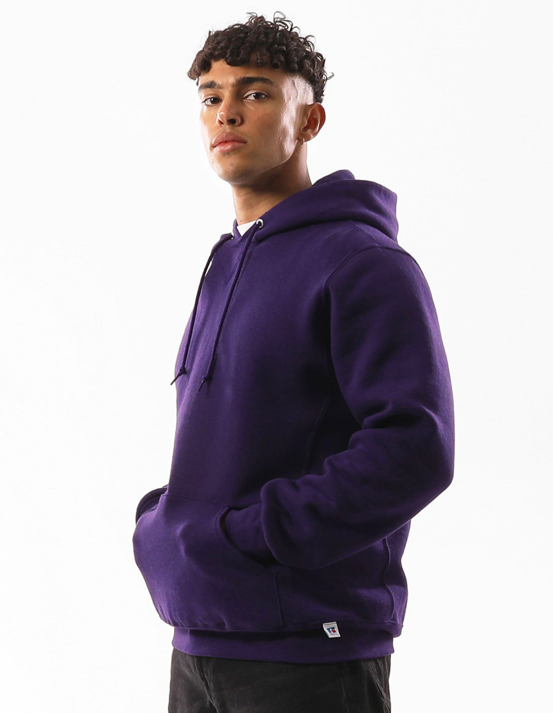 Russell Athletic Unisex Dri Men Hoodie Purple | KGVSN-9786