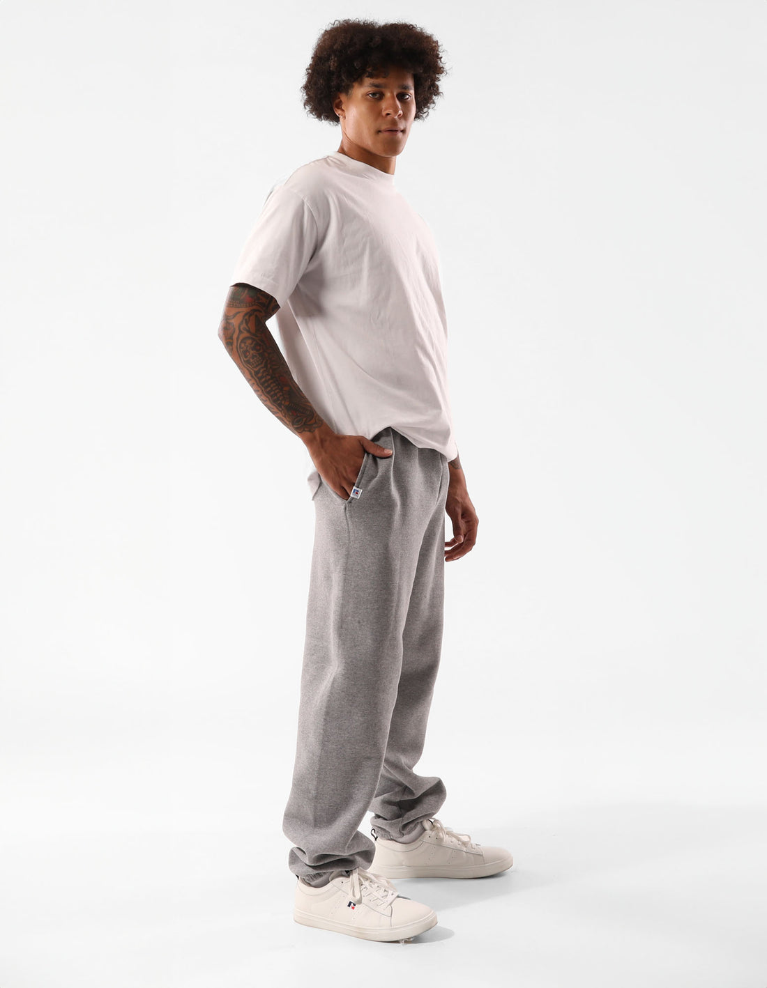 Russell Athletic Unisex Dri Men Track pants Grey | REQMI-0598