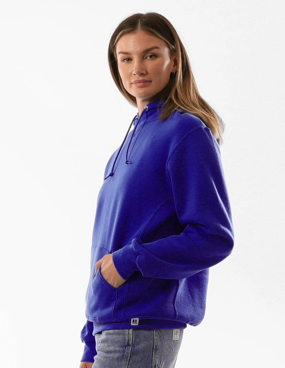 Russell Athletic Unisex Dri Women Hoodie Royal | LXGND-0185