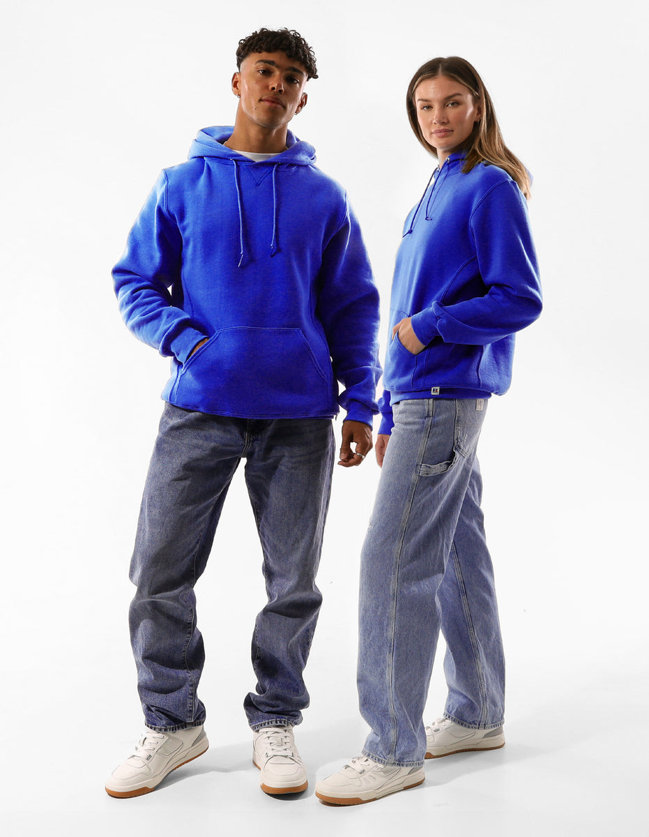 Russell Athletic Unisex Dri Women Hoodie Royal | LXGND-0185