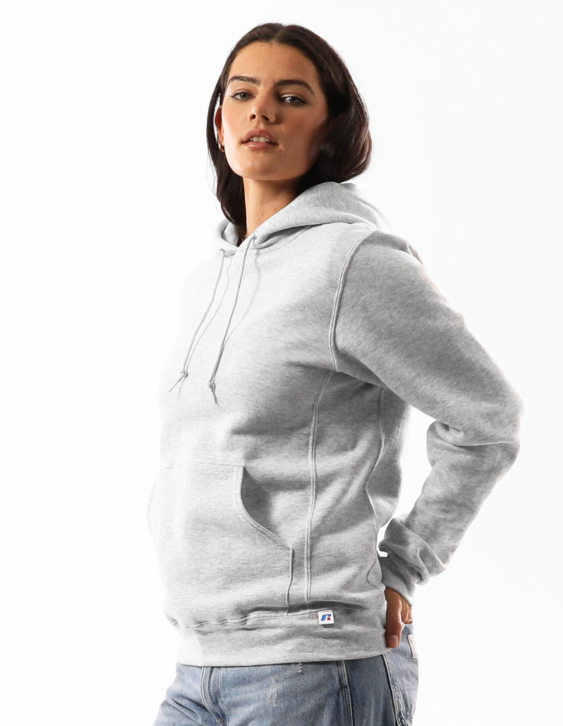 Russell Athletic Unisex Dri Women Hoodie Grey | BCHEM-3960