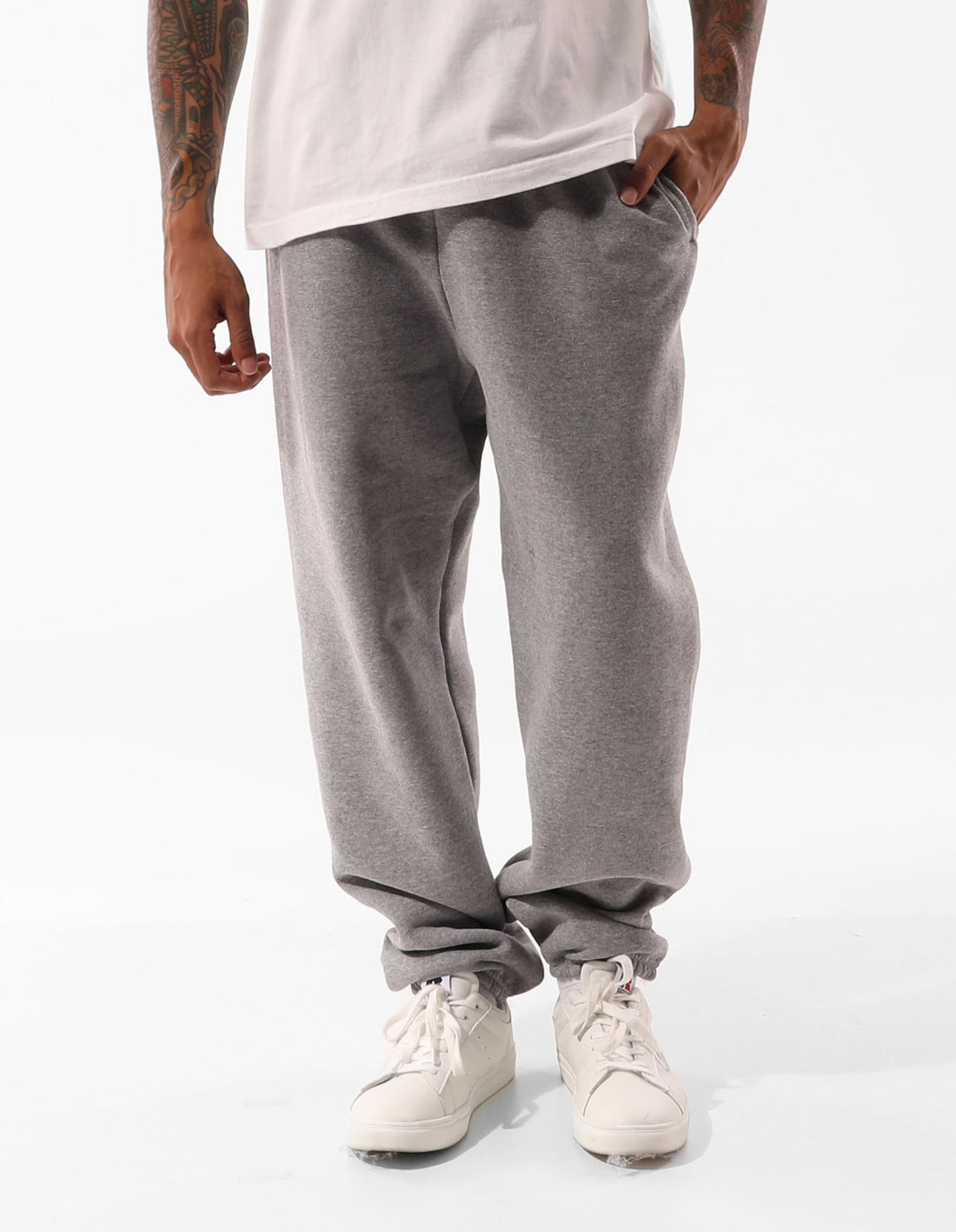 Russell Athletic Unisex Dri Women Track pants Grey | NJFRH-8027