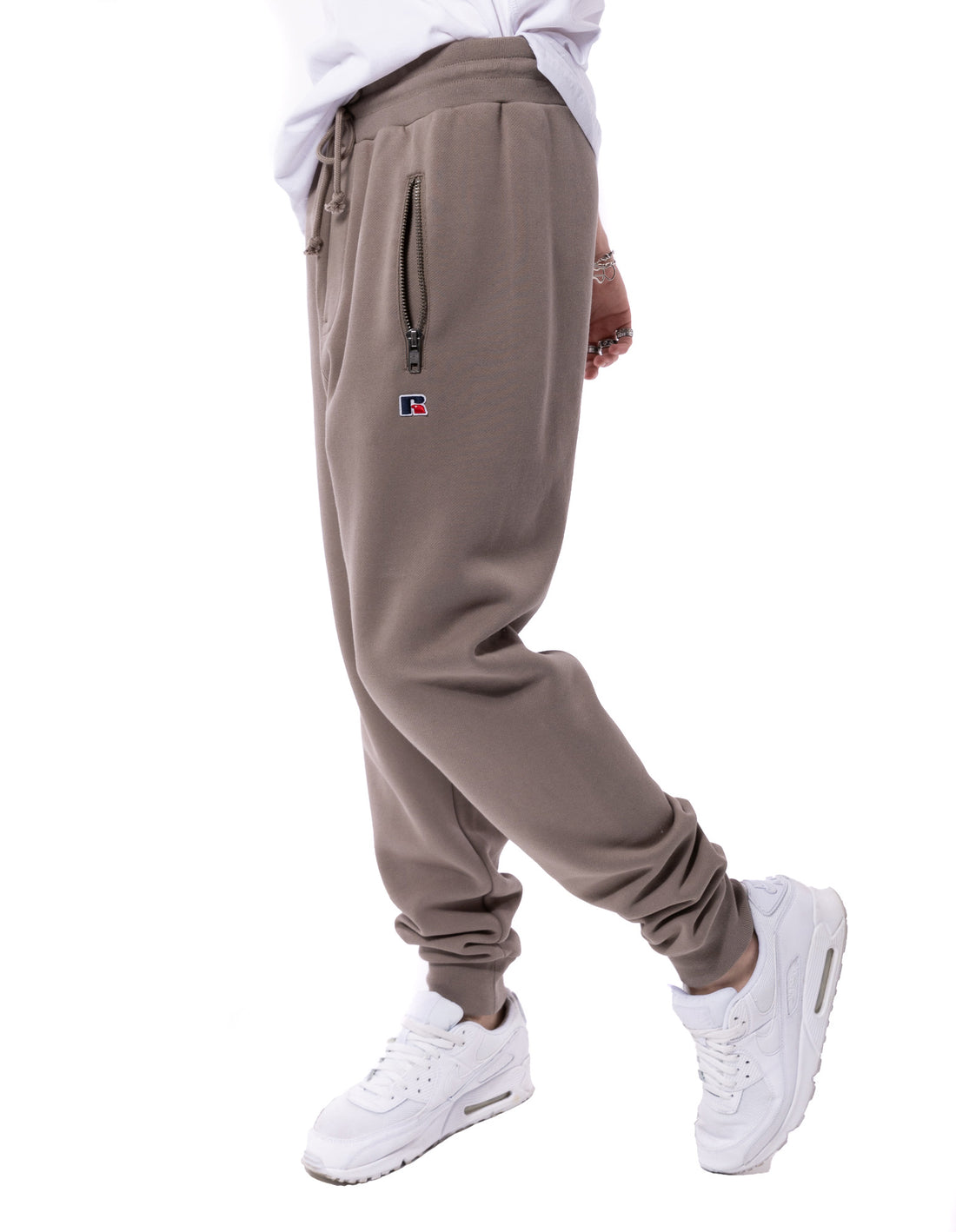 Russell Athletic Unisex Jack Men Track pants Khaki | AHZXE-4287